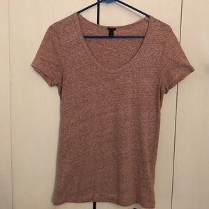 Heathered Pink J Crew Tee Shirt